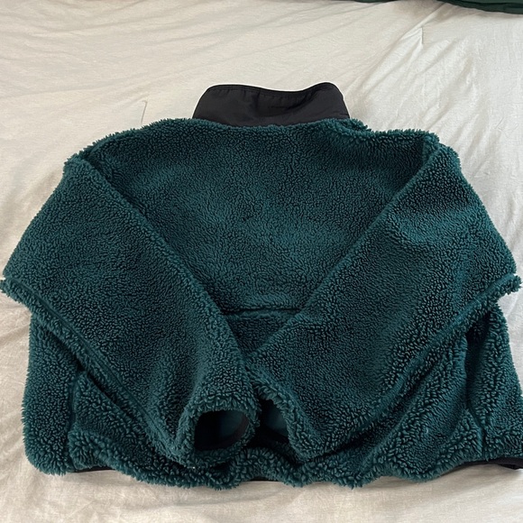 The North Face Deep Teal Sherpa Quarter-Zip Pullover - Picture 3 of 3